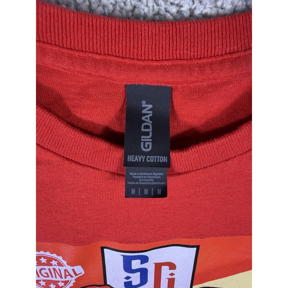 Spice Girls Allspice Funny Parody T-Shirt Red Gildan Heavy Cotton Size M Men's - Picture 3 of 6